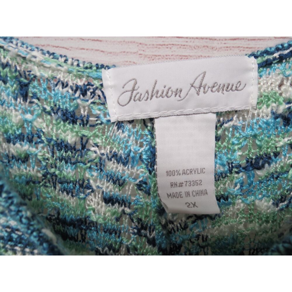 Lot of 6 Plus Size 2X Tops Blouses Jacket d&co Worthington Onque - Picture 9 of 16